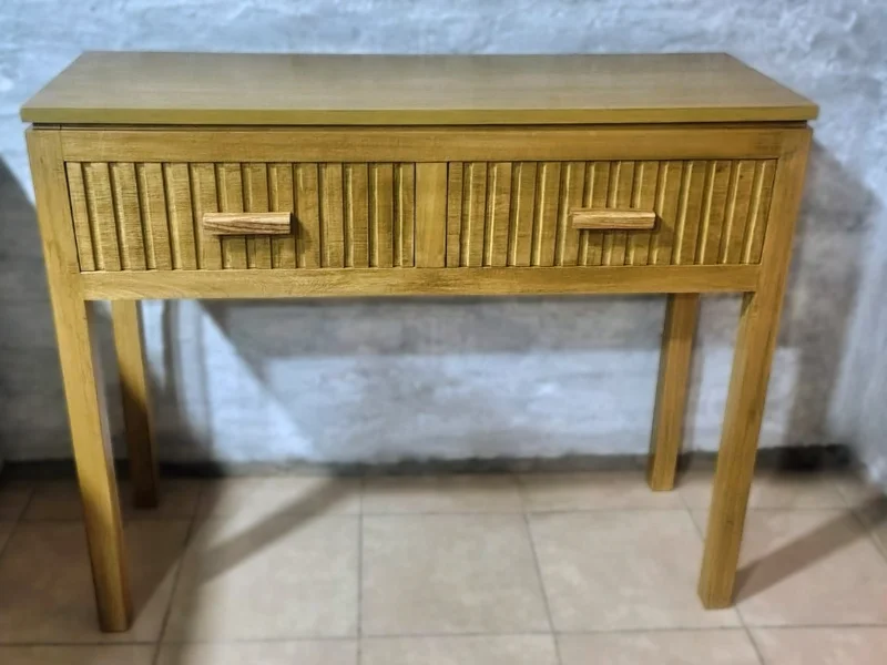 Mesistas de Luz estilo vintage color blanco conjunto para dormitorio