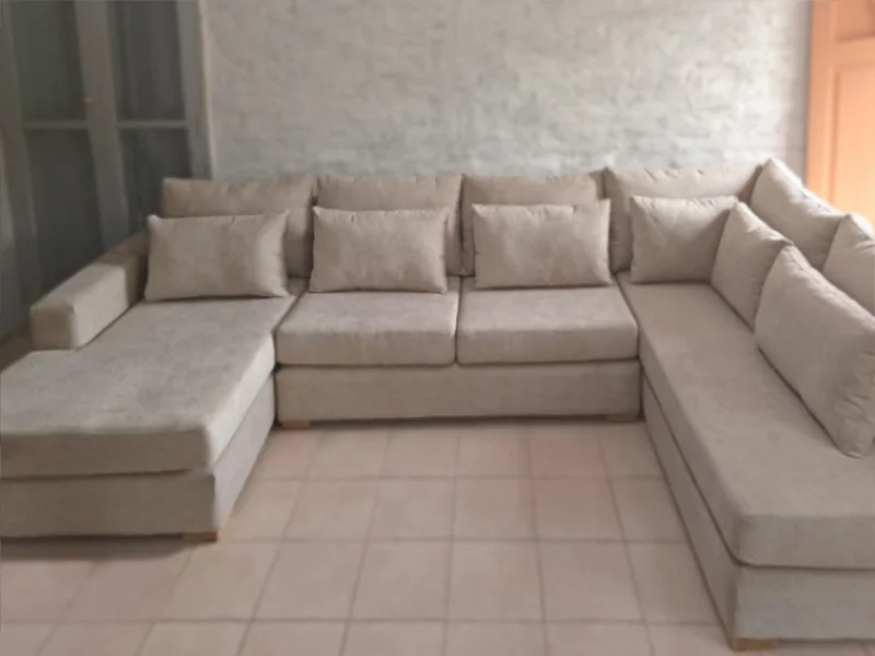 Esquinero Sofá modular tapizado resitente color tonalidad beige
